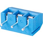 WJ301-5.0-03P-12-00A, Клеммник винтовой, 3-контактный, 5мм, прямой на плату