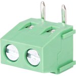 WJ127R-5.08-02P-14-00A, Клеммник винтовой на плату 5.08мм 2pin угловой на плату