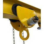 10413c, Каретка ручная 1т 3м тип GCL тележка на двутавр с ручным приводом