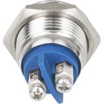 GQ-16B/N, Кнопка антивандальная металическая 16 мм, IP65, SPST, 1NO, 3A 250VAC ...