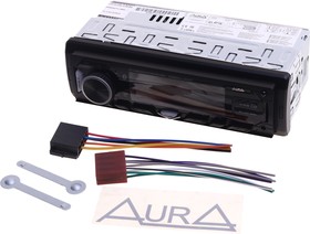 Магнитола автомобильная 1DIN 12/24V AURA – купить оптом и в розницу