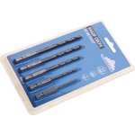 0987-5, Набор сверл по металлу 2.0-6.0мм HSS (5шт.) 6-гранный хвостовик VERTEXTOOLS