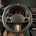 Оплетка на руль (M 38 см , нат. кожа, "Софт Тач") черная с перфорацией ARNEZI ...