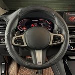 Оплетка на руль (M 38 см , нат. кожа) черная с перфорацией ARNEZI A0501030