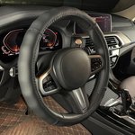 Оплетка на руль (M 38 см , нат. кожа) черная с перфорацией ARNEZI A0501032