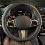 Оплетка на руль (L 40 см , нат. кожа) черная, формованная ARNEZI A0501034