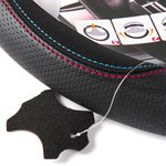 Оплетка на руль (M 38 см , иск. кожа PU) черная с перфорацией ARNEZI A0501036