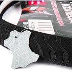 Оплетка на руль (M 38 см , иск. кожа PU, Софт тач) черная ARNEZI A0501037