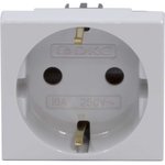 Socket 1st 2mod. Viva 16A IP20 2P+E with ...