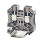 TUR-16, Pass-through terminal , screw terminal, 2 connection points, 16 sq.mm, grey