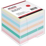 Блок для записей в подставке ATTACHE ЭКОНОМ в стакане 9х9х9 цветной 65-80г