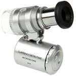 Микроскоп Pro Legend 60x мини, с подсветкой (2 LED) и ультрафиолетом