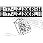 0177UZJ200RLH, Caliper Toyota Land Cruiser 120, 200, 4-Runner, FJ ...