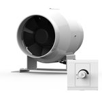Канальный вентилятор SENSDAR 100mm EC с регулятором скорости, модель 100Z ...
