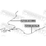 12100IX35LH, Трос ручного тормоза Hyundai iX35, Tucson 09- левый \ FEBEST ...