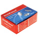 Кнопки канцелярские ERICH KRAUSE металлические никелированные, 50 штук ...