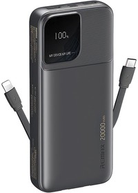 Фото 1/2 Внешний АКБ powerbank REMAX RPP-658 Rellaen 20000 mAh, 2xUSB, 1xUSB-C, 2.4А, LED дисплей, интегр каб