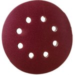 Абразивный круг на липучке 125мм Р600 с отв,10 шт 35764
