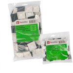 PMS 25x25 (black) (pack of 100 pcs), Self-adhesive mounting plate, black