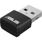 ASUS USB-AX55 NANO Беспроводной двухдиапазонный USB 2.0 адаптер AX1800 ...