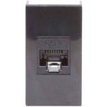 DKC 45258, Socket RJ-45 cat.6,Viva,1 mod.,black