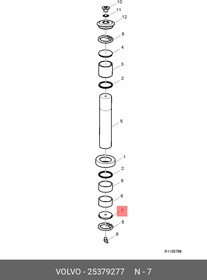 25379277, Заглушка шкворня VOLVO