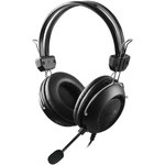 Наушники A4Tech HU-35 черный 2м накладные USB оголовье (1379904)