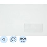 2574, Конверт С5 декстрин,клапан прямой,пр. нижнее окно (45x90),80 г/м2 1000шт/уп