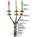 22020022, Муфта кабельная концевая 10КНТп-3х(35-50)без наконечников
