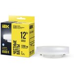 LLE-T80-12-230-65-GX53, Лампа LED T75 таблетка 12Вт 230В 6500К GX53 IEK