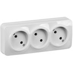 Socket 3rd OP GLORY RS23-2-XB 10A without grounding. white IEK ERH30-K01-10