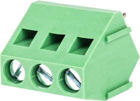 Фото 1/4 WJ103-5.0-03P-14-00A, Клеммник 3-контактный, 5мм