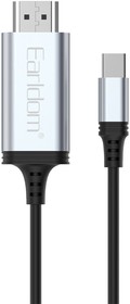 Фото 1/3 HDMI кабель Earldom ET-W34 Type-C, 4K, TPE, 2м (черный)