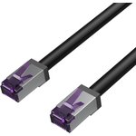 Patch cable, RJ45 plug, straight to RJ45 plug, straight, Cat 6A, S/FTP, PVC ...