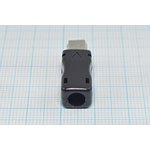 Штекер mini USB, Тип B, 5 контактов, на кабель, в пластиковом кожухе ...
