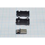 Штекер mini USB, Тип B, 5 контактов, на кабель, в пластиковом кожухе ...