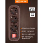 SQ1806-0063, Колодка для удлинителя на 3 гнезда 2П, с заземлением ...