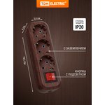 SQ1806-0063, Колодка для удлинителя на 3 гнезда 2П, с заземлением ...