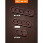 SQ1806-0063, Колодка для удлинителя на 3 гнезда 2П, с заземлением ...