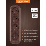 SQ1806-0064, Колодка для удлинителя на 4 гнезда 2П , без заземления ...