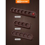 SQ1806-0064, Колодка для удлинителя на 4 гнезда 2П , без заземления ...