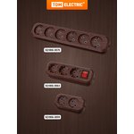 SQ1806-0067, Колодка для удлинителя на 5 гнезд 2П , без заземления ...