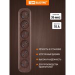 SQ1806-0070, Колодка для удлинителя на 6 гнезд 2П , без заземления ...