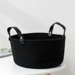 Корзина для хранения плетеная 33x33x16 см "Луиза" цвет черный 6882793