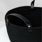 Корзина для хранения плетеная 33x33x16 см "Луиза" цвет черный 6882793