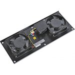 Модуль вентиляторный Cabeus (TRAY-FAN2-BK) 2 вент. черный