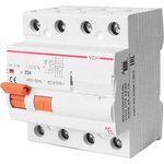 400669 AKEL УЗО-VDH-4P-25A-30mA-ТипAC Устройство защитного отключения 4P/25A/AC/ ...