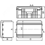 DKC-01761, Соединитель 100х60мм, тип Т/отвод