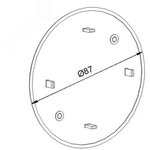 Крышка для коробки уст. d87мм DKC 59386