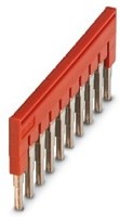 15000014, (ПС 10-6) Перемычка, 10 полюсов, размер шага: 6,2 мм, красный – купить оптом и в розницу
